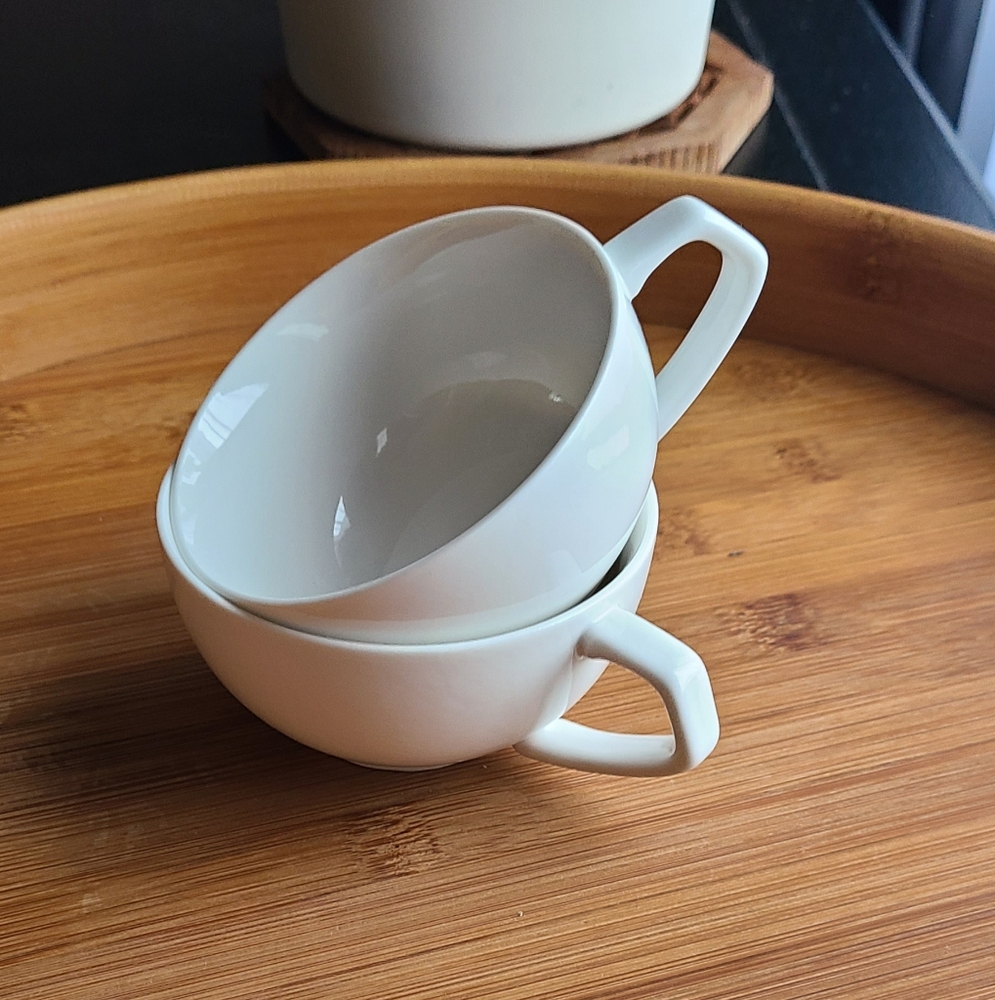 David's Tea White Teacup (2)